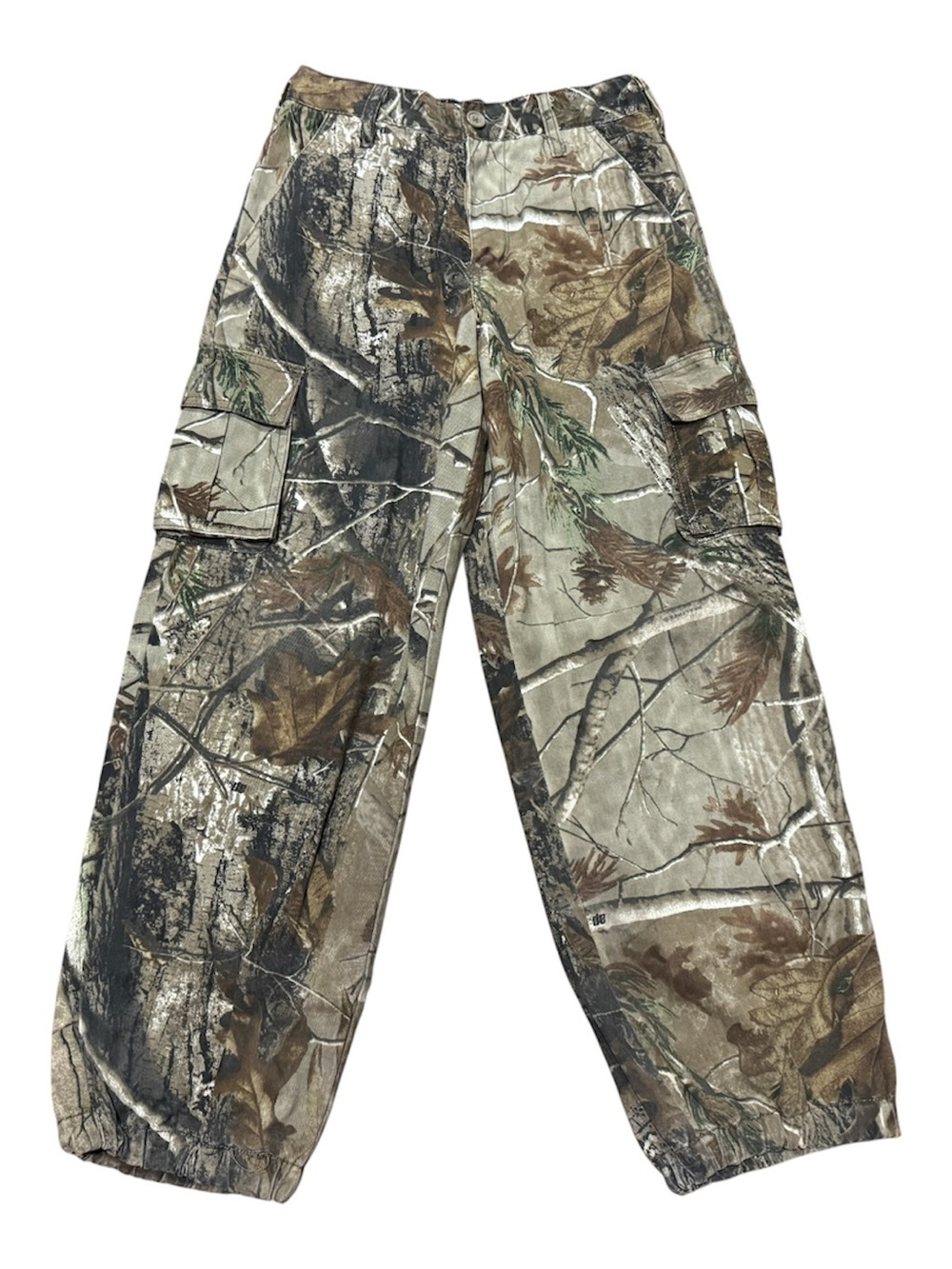 Realtree Camo Cargo Pants Youth 10-12 Large Hunting Fishing Real Tree AP